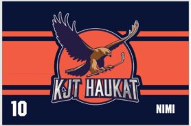 KJT Haukat Luistinmatto Nimellä ja Numerolla